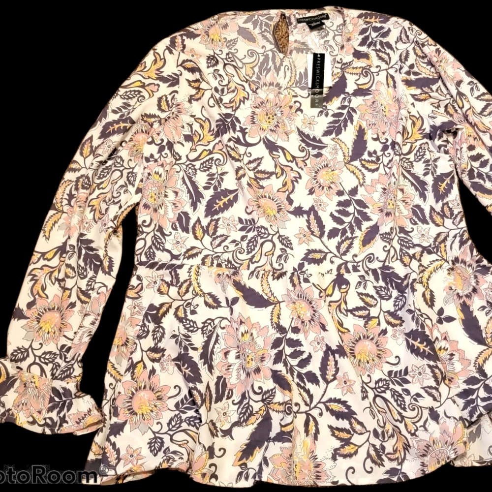 Purple Floral Shirt